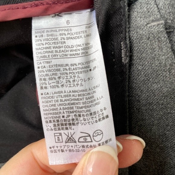 Banana Republic Gray Jackson Fit Pants Size 6 - Picture 4 of 5